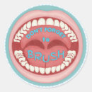 Search for funny tooth stickers Brush your teeth