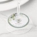 Search for wedding wine charms Sage green