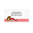 Search for sports teams return address labels Red