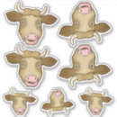 Search for cartoon cattle stickers Cute
