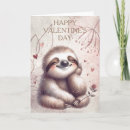 Search for sloth valentines day cards Cute