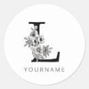 Search for monogram l stickers Black and white