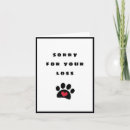 Search for cat death sympathy cards Dog