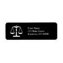 Search for scales of justice return address labels Law firm