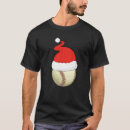 Search for baseball christmas tshirts Santa