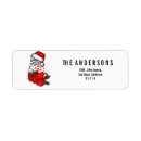 Search for white cat return address labels Elegant