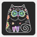Search for sugar skull cat stickers Halloween