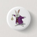 Recherche de lapin blanc badges Le pays des merveilles