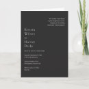 Recherche de charcoal invitations Minimaliste