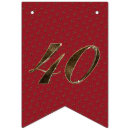 Search for 40th birthday bunting flags Elegant