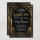 Recherche de 20 anniversaire invitations Noir et or