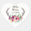Search for rustic antler wedding stickers Deer antlers