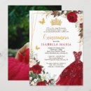 Search for burgundy quince invitations Mexican spanish latina