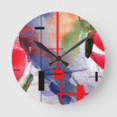 Recherche de médias horloges Peinture abstraite