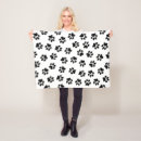 Search for black dog paw blankets Pattern of paws