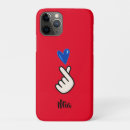 Search for red hand iphone cases Heart