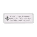 Search for fleur de lys return address labels Paris