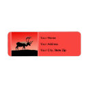 Search for caribou return address labels Reindeer