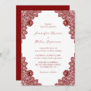 Search for maroon wedding invitations Vintage