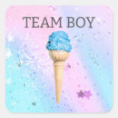 Search for blue ice cream stickers Gender reveal party