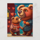 Search for valentine bear postcards Red