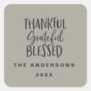 Search for square thanksgiving stickers Thankful grateful blessed
