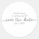 Search for silver save the date stickers Modern