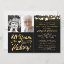 Search for 90th photo birthday invitations Black gold