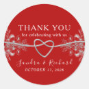 Search for red heart thank you stickers Bold