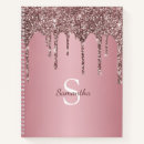 Search for pink sparkle notebooks Rose gold pink