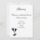 Search for happy anniversary invitations Golden