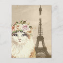 Search for paris cats postcards Watercolor