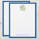 Recherche de fleuri papier à lettre Bleu
