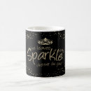 Search for sparkle quote mugs Black
