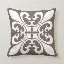 Search for taupe and white pillows Brown