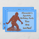 Search for bigfoot party invitations Sasquatch