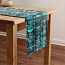 Search for dark teal table runners Geometric