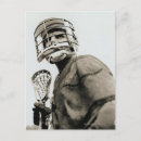 Search for lacrosse gear postcards Black and white
