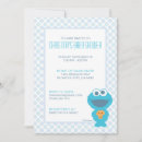 Search for monster baby shower invitations Sesame street celebration