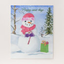 Search for winter scene puzzles Watercolor
