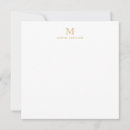 Search for gold initials note cards Modern