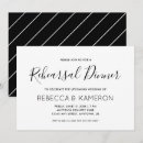 Search for black white rehearsal dinner invitations Clean