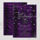 Search for purple bling invitations Modern