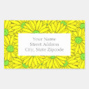 Search for abstract flowers pattern stickers Yellow