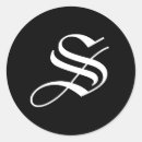 Search for initial s stickers Black