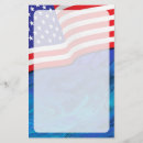 Search for patriotic stationery paper Flag