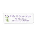 Search for pansies return address labels Violets