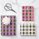 Search for purple gold christmas wrapping paper Girly