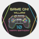 Search for video gamer stickers Level unlocked