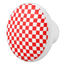 Recherche de rouge blanc et boutons et poignées de porte Classique